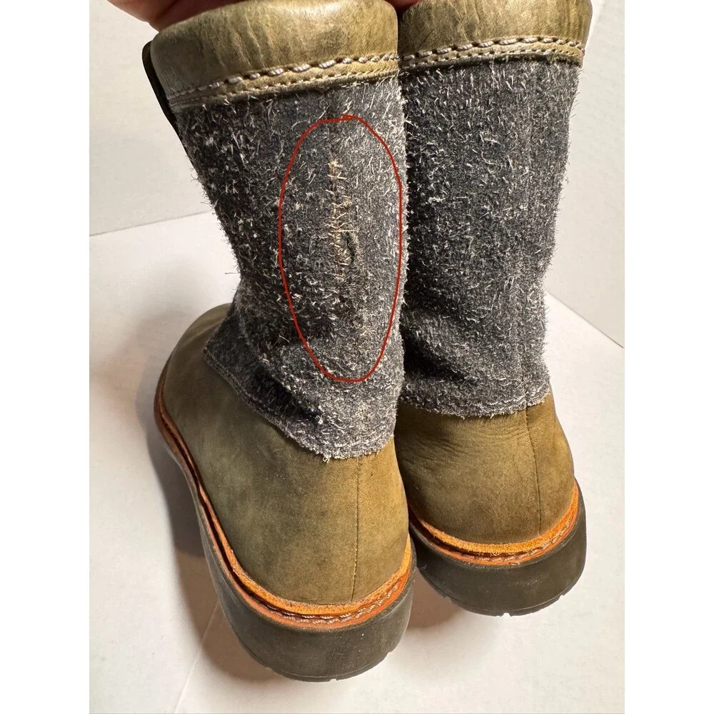 CLARKS Trace Fern Leather Boots Women Size 8 1/2 (Bx 3)